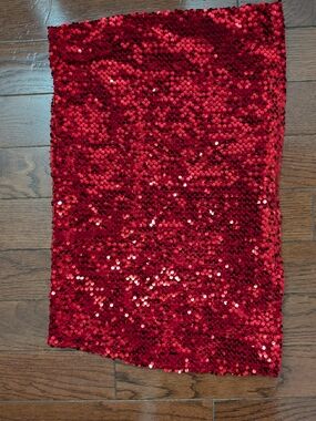 wild fable Red Sequin Pencil Skirt